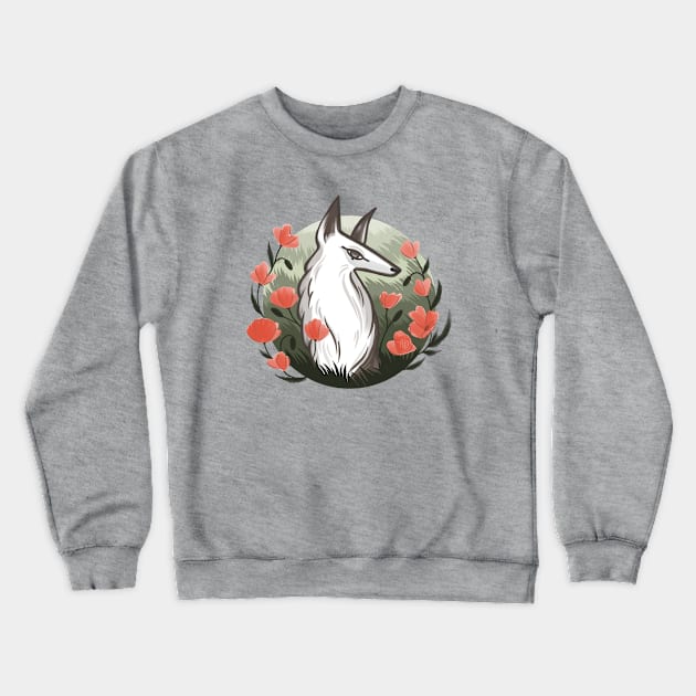 Poppy wolf Crewneck Sweatshirt by pestrolist